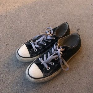 Classic black low-top converse